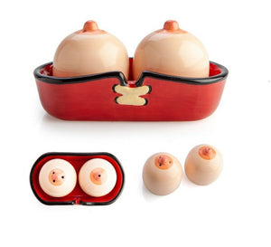 Salt and Pepper Shakers Boobs Set Novelty Funny Kitchen