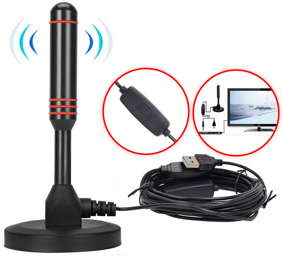 Portable TV Antenna Indoor Outdoor Digital HD Freeview Aerial Ariel 200 Mile