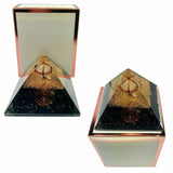Black Tourmaline Orgonite Clear Quartz Merkabah Pyramid Protection Energy