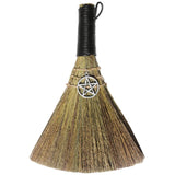 Wicca Cleanse Broom Pentacle Remove Negativity Unwanted Spirits Protection 20cm