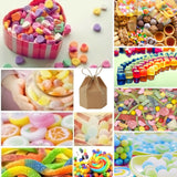 50pcs Xmas Candy Gift Box Bag Pillow Favor Kraft Paper Gift Favour Wedding Party