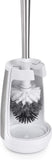 Polder Swivel Toilet Brush Caddy Cleaning Brush Stainless Steel Plastic Bathroom