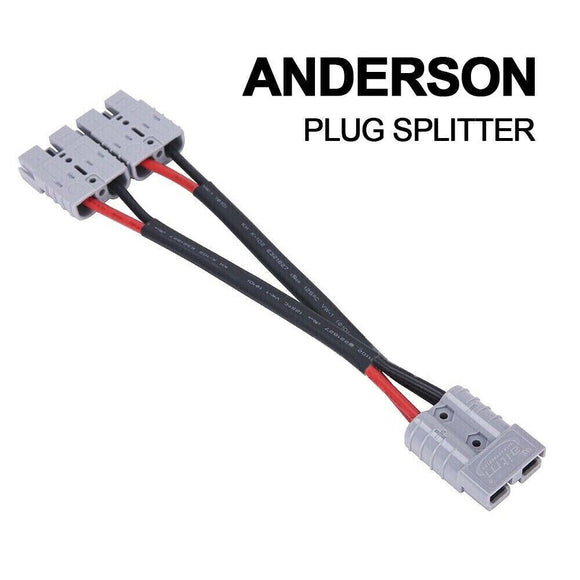 Genuine Anderson Plug 50 Amp Connector Double Y Adapter 6mm Automotive Cable