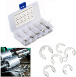 120pcs Stainless Steel E-Clip Assortment Tool Kit Retaining Circlips 1.5-10mm