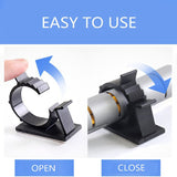 20pcs Adhesive Cord Management Cable Clips Black Wire Holder Organizer Clamp