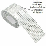 New DIY Mini Mosaic Tiles Adhesive Square Mirror Glass Wall Sticker Decor Silver