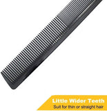 Carbon Fiber Cutting Comb Professional 8.3” Hair Dressing Comb Pack with 3PK