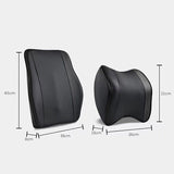 Car Seat Memory Foam Lumbar Back Pillow Support Back Cushion Neck Pillow Cushion