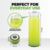 1PK Insulated Travel Bottle HomeMaster Double Walled Leak Proof Lid 450ml Yellow