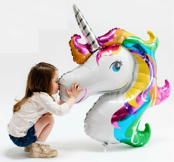 2x Unicorn Foil Ballon Fantasy Horse Girls Birthday Christmas X'mas Party