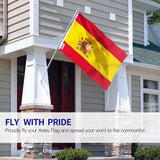 Large Spain Flag Heavy Duty Polyester Durable  90 X 150 CM  3ft x 5ft