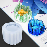 Clear Resin Candle Holder Molds Silicone Candlestick Mould Epoxy Casting Mold