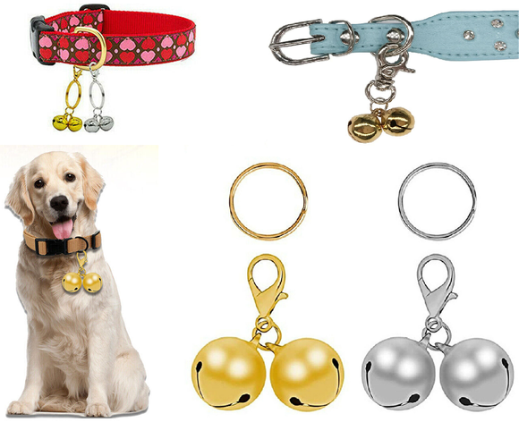 4pcs Pet Bell Dog Collar Bell Cat Bells for Collar Loud Collars Puppy Collar DIY
