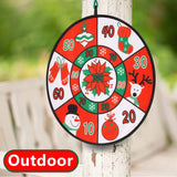 2x Christmas Dart Board Game Kids with Balls Indoor Sports Throwing Toys