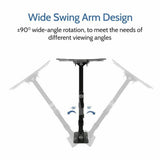 Corner TV Wall Mount Bracket Tilt Swivel 32 37 40 42 50 52 55 Plasma LCD LED