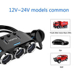 3 Way Multi Car Cigarette Lighter Socket Splitter Dual USB Charger/Power Adapter