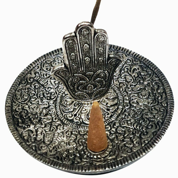 Hamsa Hand Stick & Cone Incense Holder 11mm - SHB073