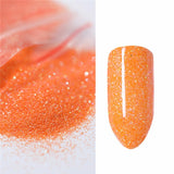 50g Fine Glitter Dust Powder Holographic Metallic Body Nail Art Craft - Orange