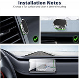 2x Universal Magnetic Car Phone Holder Dashboard MountStand iPhoneSamsung Silver