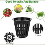 40x Mesh Pots Basket Plant Grow Net Cup Aeroponic Hydroponics Aquaponic Mesh