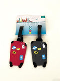 Set of 2 Travel Luggage Tags Name Tag Address ID LabelsSuitcase Baggage Asstd