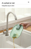 Style Pot Lid Shovel Storage Rack Practical Kitchen Pot Lid Spatula Holder Green
