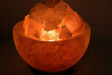 4kg Fire Bowl Firebowl Lamp w/ Himalayan Salt Chunks Rocks