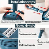 Vegetable Slicer Multifunctional Kitchen  Artifact Food Chopper - Dark Blue