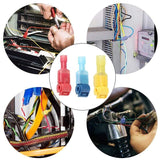 60PCS T-Tap Electrical Wire Crimp Terminals Quick Splice Cable Connectors Kit