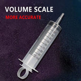2pcs Reusable Plastic Syringe Big Large Hydroponics Nutrient Measuring 100ml