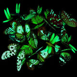 20pcs Luminous Garden Butterfly Lawn Ornaments Fairy Outdoor Yard Party Decor