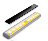 LED Motion Sensor PIR Cordless Night Light Closet Battery Powered Warm White