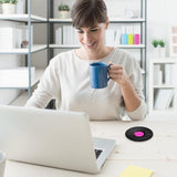 6x Retro Record Discs Disk Coasters Vinyl Style Coasters Place Mats Bar Set