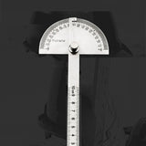 Multifunction Stainless Steel 180 Degree Protractor Angle Finder Measuring Ruler