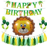 Lion Jungle Animal Zoo Aluminium Foil Balloon Air Inflatable Party DecorBirthday