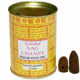 Goloka Nag Champa 24 Backflow Incense Cones