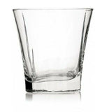 Set of 6 Clear Short Glass Blaze Tumblers Water Drinking Glasses Drink 280ml