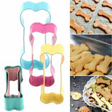 5Pcs Stainless Steel Dog Bone Cookie Cutter Biscuit Fondant Pastry Baking Tools