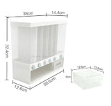 Grain Case Cereal Dispenser Storage Box Kitchen Food Rice Container Wall 10KG