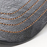 Men Hats Baseball Caps PU Leather Outing Cap Fashion Casual Adjustable - Black