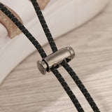 50pcs Double Hole Metal Cord Lock Apparel Clamp Barrel Toggle Spring Stopper