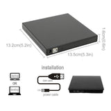 USB External CD RW DVD ROM Writer Burner Player Drive PC Laptop Mac Windows