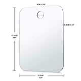 Anti-Fog Fog Free Shower Mirror Fogless Shaving Shave Mirror Bathroom 17X13cm