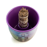 Wild Scents Chakra Ceramic Smudge Bowl