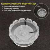 100x Eyelashes Glue Holder Blossom Cup Ring Eyelash Extension Adhesive Stand