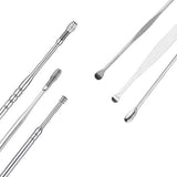 7pcs Earwax Removal Set Ear Pick Wax Cleaner Earpick Curette Remover Stainless Steel