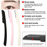 6x Facial Eyebrow Razor Dermaplaning Tool Beauty Blade Hair Remover Smooth Shave