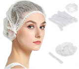 100x Disposable Hair Net Head Cover Cap Anti Dust Medical Surgical Stretchy Hat