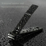 3Pcs Manicure Nail Cutter Stainless Steel Nail Clipper Toenail Trimm Black Set
