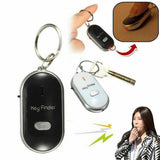3x Wireless Whistle Key Finder Response w/ Flash LED Anti-Lost Ring